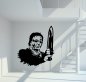 Preview: Michael Myers mit Messer Wandtattoo